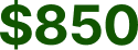 $850